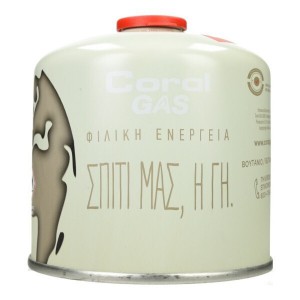 Φιαλίδιο Coral Gas Για Γκαζάκι με Βαλβίδα Ασφαλείας 500gr