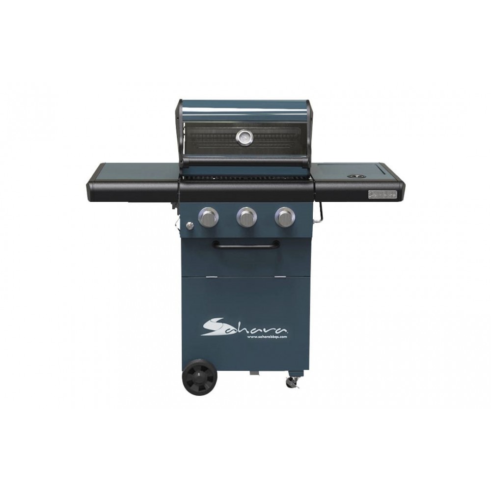 Ψησταριά Υγραερίου Coral Gas Sahara X350 3 Burner BBQ Smokey Teal