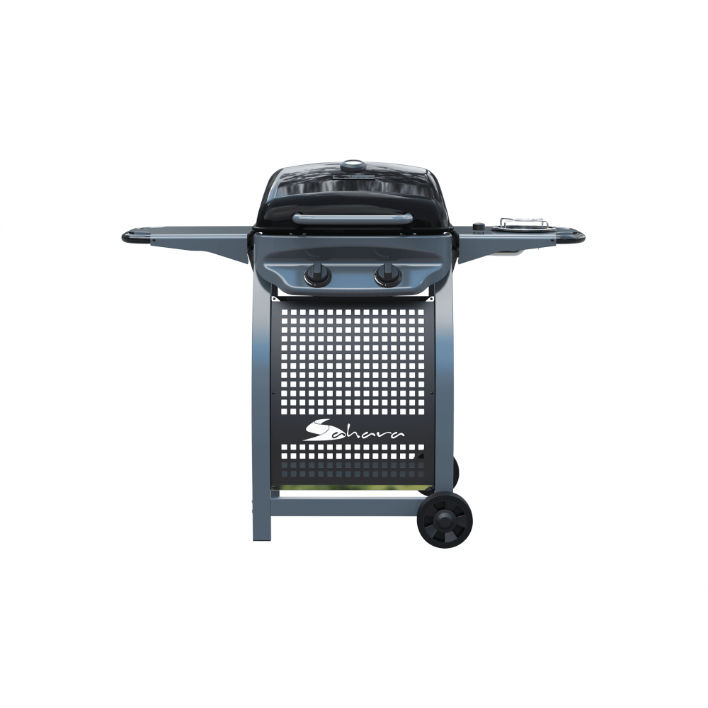 Ψησταριά Υγραερίου Coral Gas Sahara X150 2 Burner Gas BBQ Μαύρο Γκρι