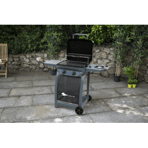 Ψησταριά Υγραερίου Coral Gas Sahara X150 2 Burner Gas BBQ Μαύρο Γκρι