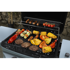 Ψησταριά Υγραερίου Coral Gas Sahara X150 2 Burner Gas BBQ Μαύρο Γκρι