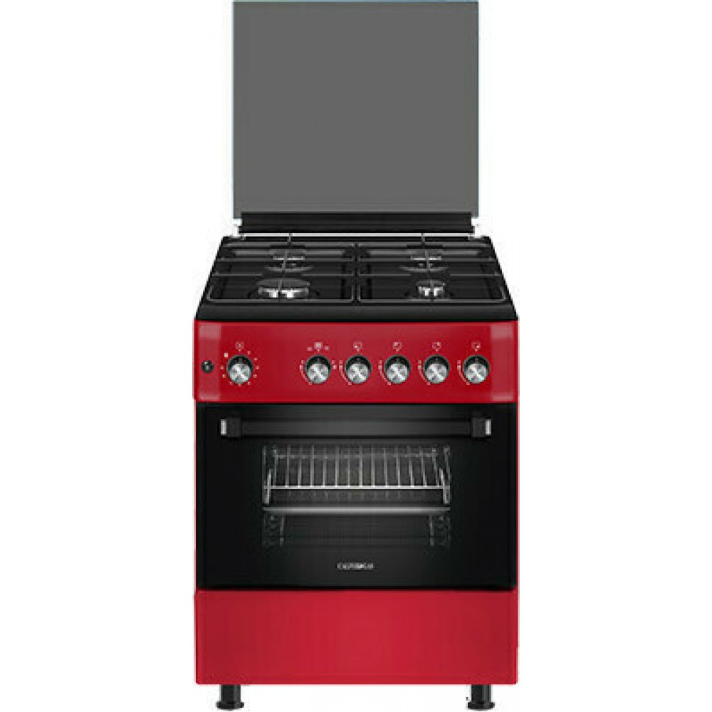 Κουζίνα αερίου Calfer Gas F6TX40G2 Red