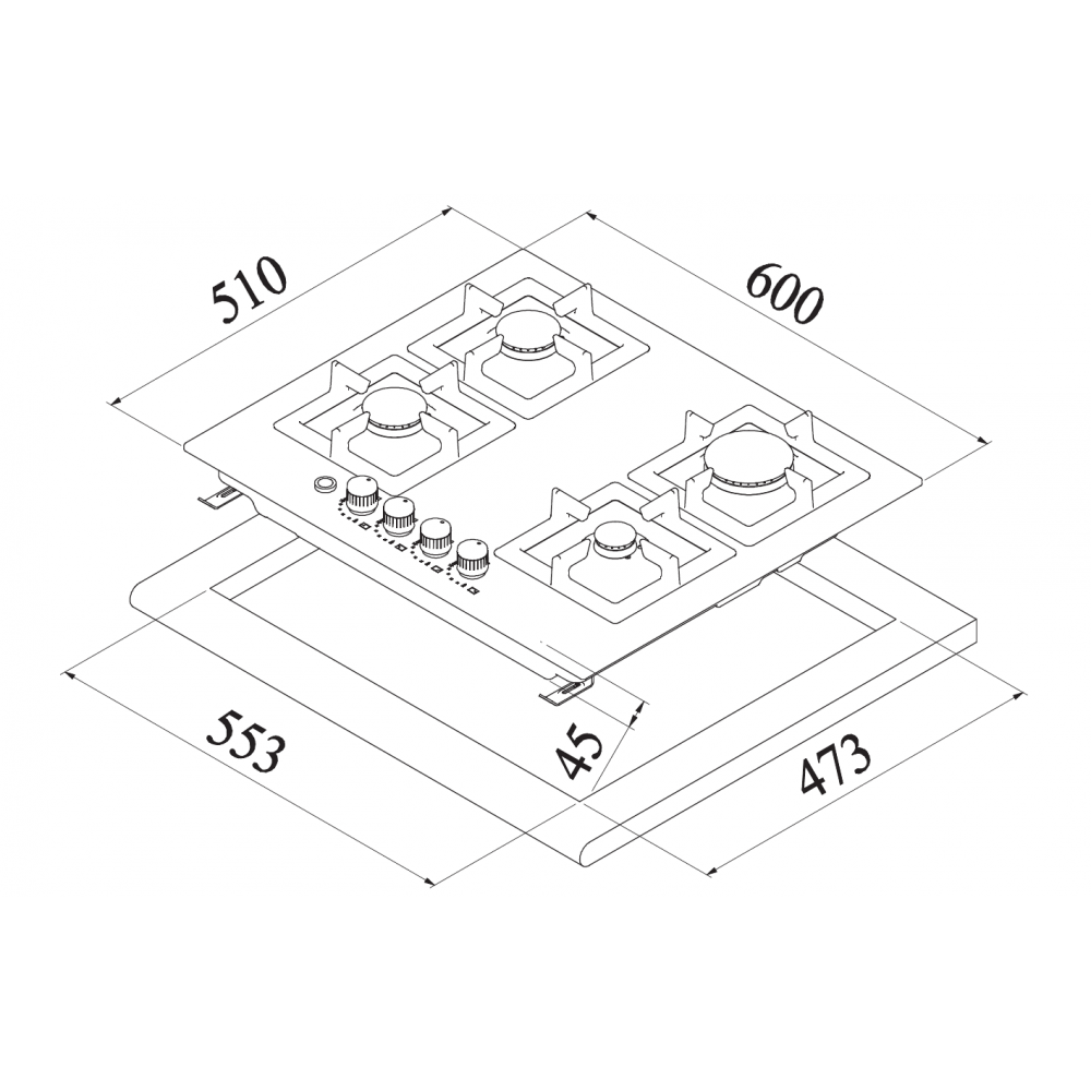 Αυτόνομη Εστία Μικτή La Germania  P63 3LV LAG X 