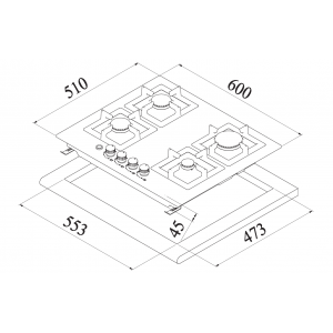 Αυτόνομη Εστία Μικτή La Germania  P63 3LV LAG X 