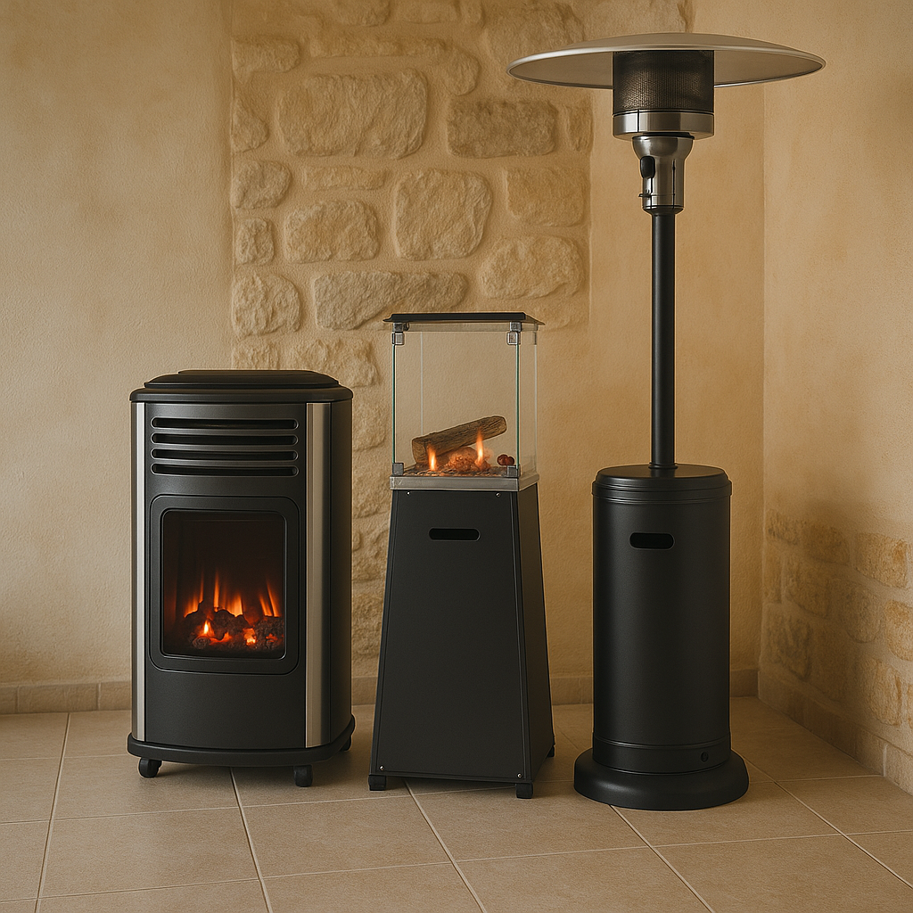 Θερμάστρα υγραερίου για εσωτερικό και εξωτερικό χώρο